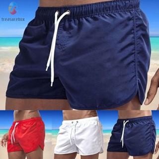 【TRSBX】Mens Shorts Sport 1 Pcs Beach Shorts Bodybuilding Drawstring Fitness Short