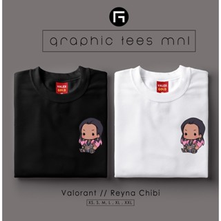 Graphic Tees MNL Valorant Reyna Sitting Chibi Customized Shirt Unisex T-shirt for Women and Men_01