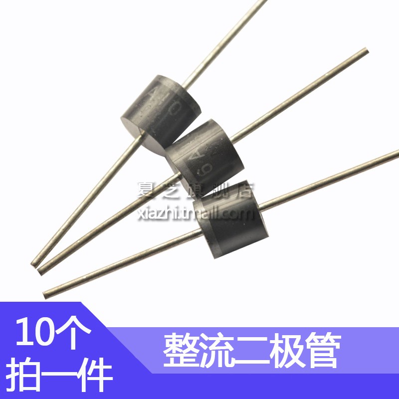FR608 ไดโอด 10pcs Rectifier FR604 FR607 6A/400V 800V 6A/1000V In-line แพคเกจ R-6 pxb4