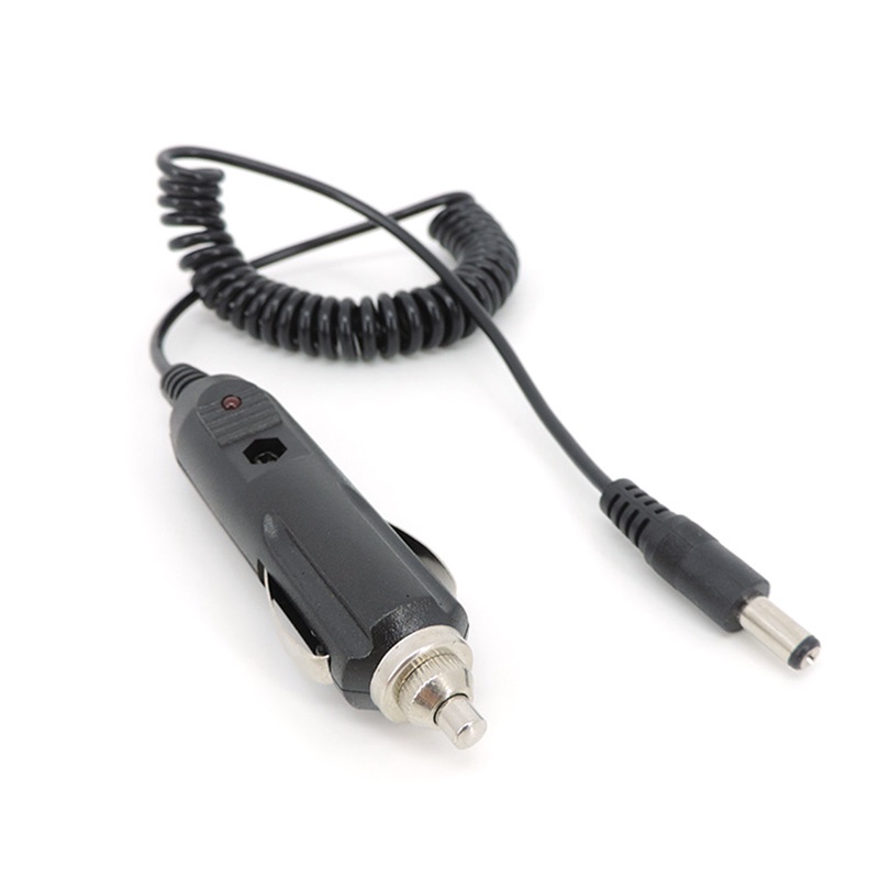 Dc 12V 24V รถไฟแช็ก Charger to DC ปลั๊กชาย 5.5mmx2.1mm แหล่งจ่ายไฟชาร์จอะแดปเตอร์สายฤดูใบไม้ผลิสายไฟสาย THH1