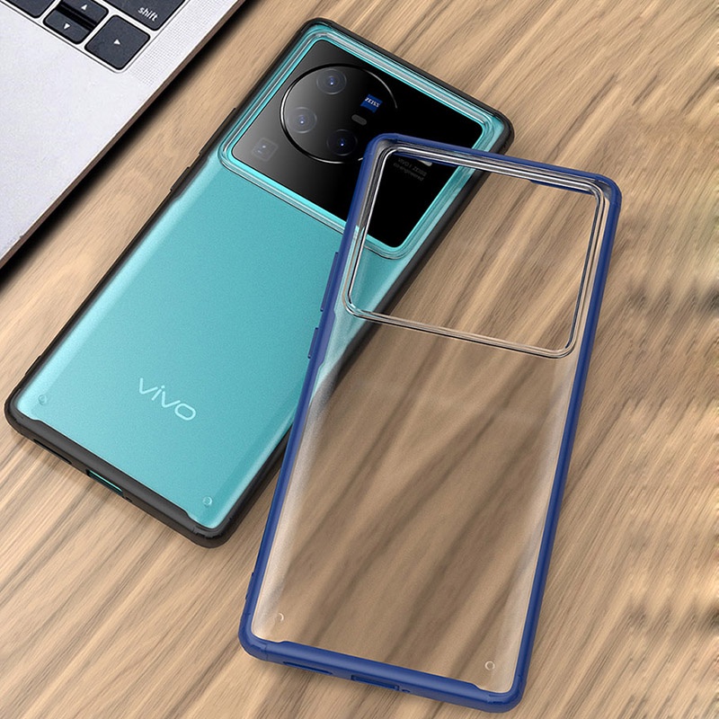 สําหรับ Vivo X80 / X80 Pro ไฮบริด ใส ป้องกันการกระแทก TPU และ PC เคลือบ ถุงลมนิรภัย เคสกันกระแทก
