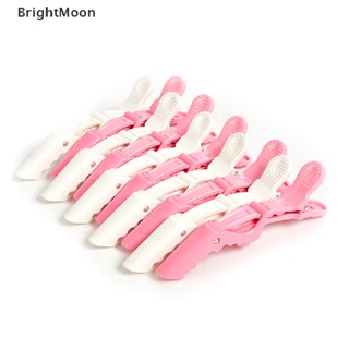 Brightmoon กิ๊บติดผม ลายหนังจระเข้ สําหรับร้านทําผม 5 ชิ้น