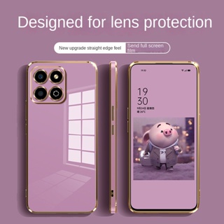 เคสโทรศัพท์มือถือ ซิลิโคนนิ่ม ขอบตรง กันกระแทก หรูหรา สําหรับ Honor X8 5G X6 X7 X9 5G X5