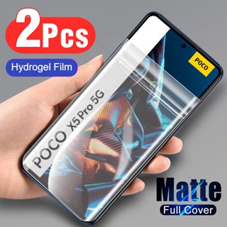 ฟิล์มไฮโดรเจลกันรอยหน้าจอ เนื้อแมตต์ สําหรับ Xiaomi Poco X5 Pro Poxo Pofo Pocco X5Pro PocoX5Pro 5G 6.67 นิ้ว 2 ชิ้น