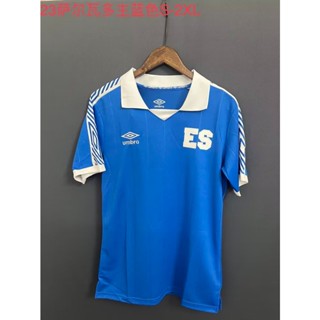 เสื้อกีฬาแขนสั้น ลายทีมชาติฟุตบอล El Salvador 22-23 ชุดเหย้า แห้งเร็ว ไซซ์ S-XXL AAA