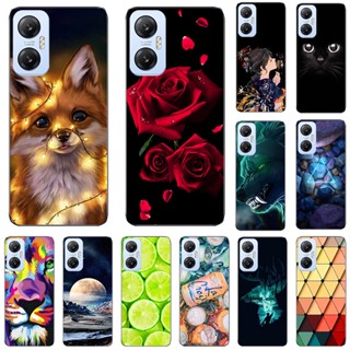 เคสโทรศัพท์มือถือ TPU แบบนิ่ม พิมพ์ลายแมว และดอกไม้น่ารัก สําหรับ Infinix Hot 20 5G X666B