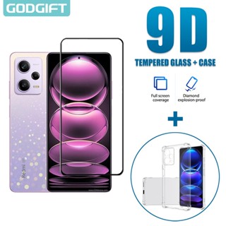 Godgift 2 in 1 เคสโทรศัพท์มือถือกระจกนิรภัย กันกระแทก สําหรับ Xiaomi Redmi Note 12 Pro 5G 12 4G 11 10 Pro Plus Pro+ 5G 11S 10S 9S 12C 10C