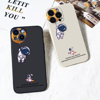 เคสโทรศัพท์มือถือ ลายนักบินอวกาศน่ารัก สําหรับ Iphone 14promax 11 13mini 12pro xsmax