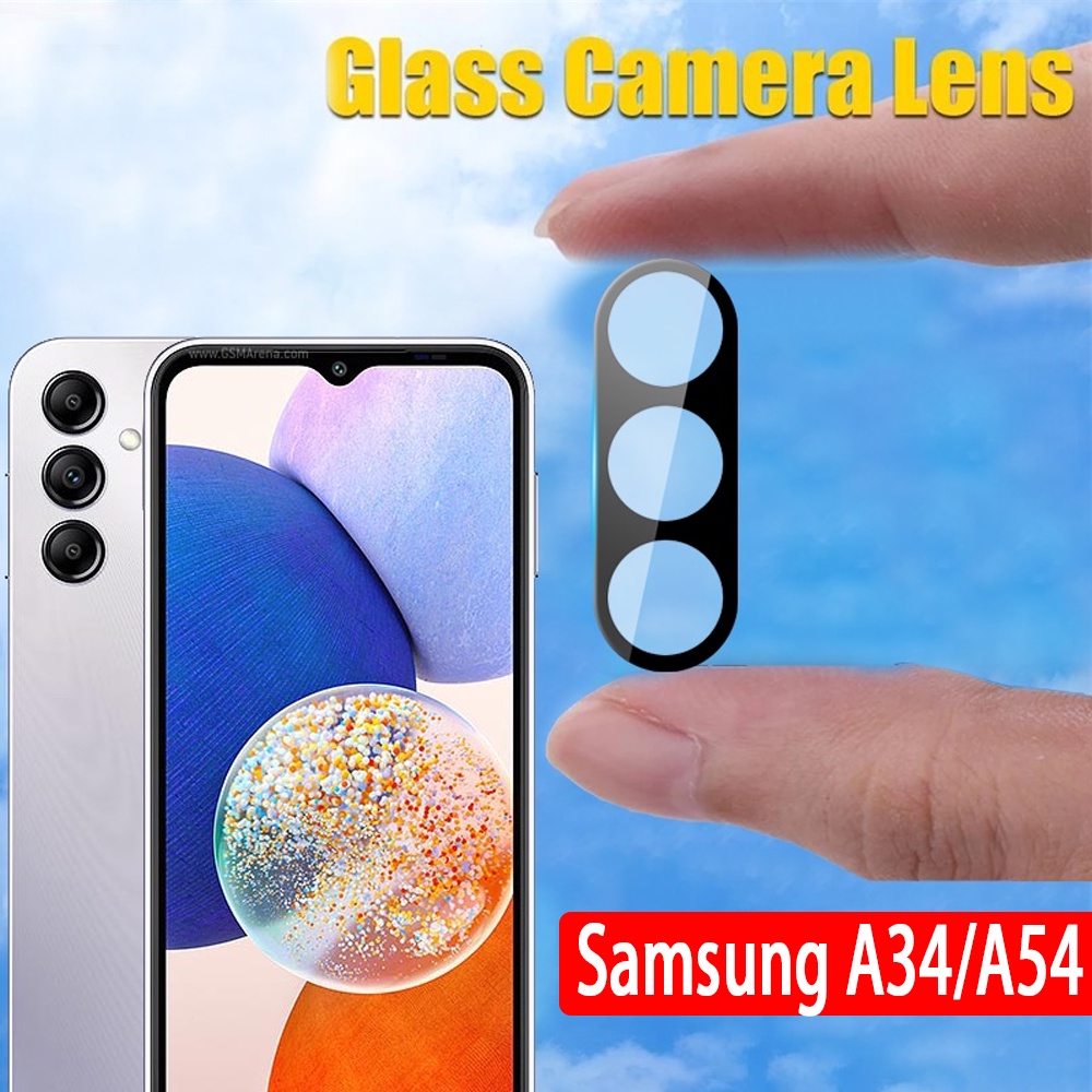 ฟิล์มเลนส์กล้อง ฟิล์มกระจกกล้อง Samsung Galaxy A34 A54 5G 2023 A14 5G A24 ฟิล์มกันกระแทก ปกป้องหน้าจอเลนส์กล้องถ่ายรูป