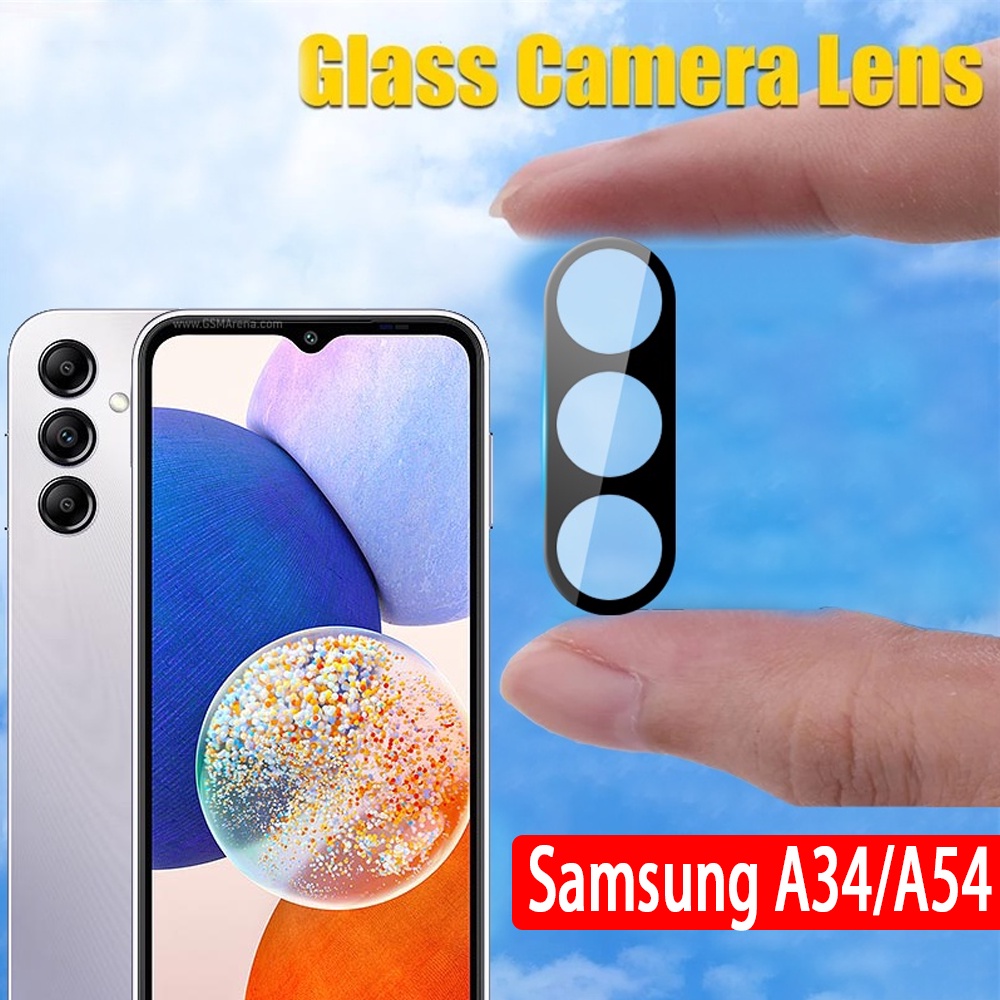 ฟิล์มเลนส์กล้อง ฟิล์มกระจกกล้อง Samsung Galaxy A34 A54 5G 2023 A14 5G A24 ฟิล์มกันกระแทก ปกป้องหน้าจ