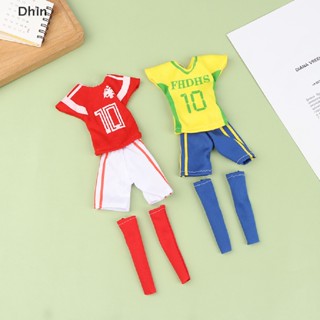 [Dhin] ชุดเสื้อกีฬาแขนสั้น ลายทีมชาติฟุตบอล 1/6 สําหรับเด็กผู้ชาย