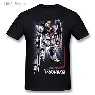 ขายดี เสื้อยืดแขนสั้น คอกลม พิมพ์ลายกันดั้ม Nu Gundam สไตล์คลาสสิก เข้าได้กับทุกชุด สําหรับผู้ชาย DJjjad33GIkcfd10