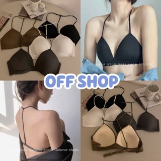 OFF SHOP พร้อมส่ง (OFF-FY2801) บราฟองน้ำบางๆ เว้าหลังเซ็กซี่ ใส่สบายมาก