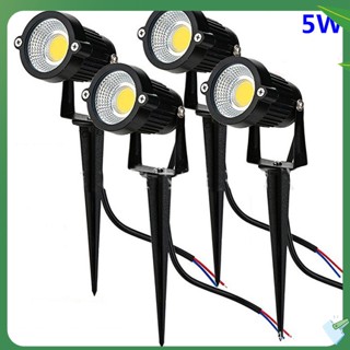 Vm หลอดไฟ LED 5w COB กันน้ํา สําหรับตกแต่งสวน สนามหญ้า กลางแจ้ง