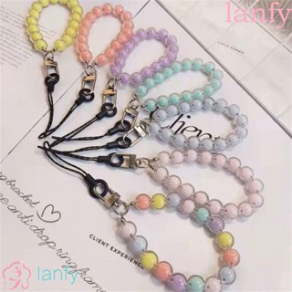 Lanfy สายคล้องโทรศัพท์มือถือ|สายคล้องโทรศัพท์มือถือ ประดับลูกปัดคริสตัลอะคริลิค ป้องกันการสูญหาย