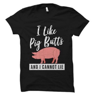 HOT QGเสื้อยืดโอเวอร์ไซส์GILDAN เสื้อยืด พิมพ์ลาย I Like Pig s And I Cannot Lie สําหรับผู้ชาย และผู้หญิงS-3XL