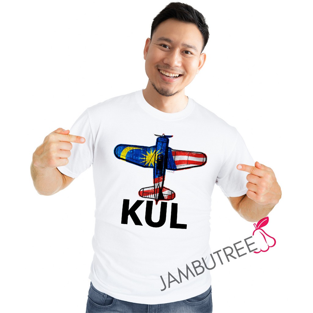 ZGM WXJambutree KUL Kuala Lumpur International Airport KLIA Airplane Graphic T-Shirt Unisex Tee Kapa