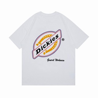 【NEW】Dickies เสื้อยืดแขนสั้น ผ้าฝ้ายแท้ พิมพ์ลาย สําหรับผู้ชาย และผู้หญิง