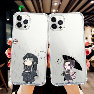 เคสโทรศัพท์มือถือแบบนิ่ม TPU ใส กันกระแทก ลายดาบพิฆาตอสูร สําหรับ iPhone 14 Pro Max 11 12 13 Mini XR X XS 7 8 SE 2020