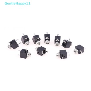 Gentlehappy แจ็คซ็อกเก็ตเชื่อมต่อเสียง 3.5 มม. ตัวเมีย 3 Pin DIP คุณภาพดี 10 ชิ้น