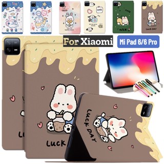 เคสโทรศัพท์มือถือหนัง กันกระแทก ลายการ์ตูนน่ารัก พร้อมขาตั้ง สําหรับ Xiaomi Mi Pad 6 Xiaomi Mi Pad 6 Pro 11 นิ้ว 2023