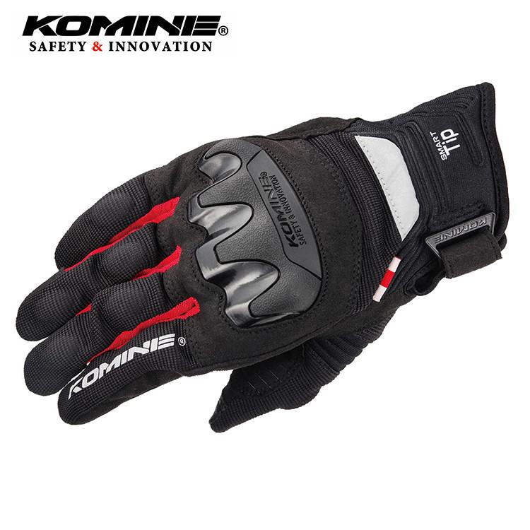 !! Komine GK220 Protect Mesh Gloves (จํากัดจุด) ถุงมือป้องกันการล่มสลายสําหรับขี่มอเตอร์ไซค์ ถุงมือสําหรับทุกเพศ