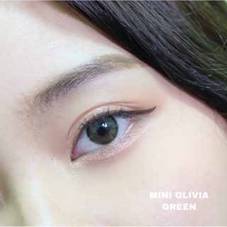 ไม่แถมตลับ Olivia Green (มินิ) คอนแทคเลนส์ Kitty Kawaii