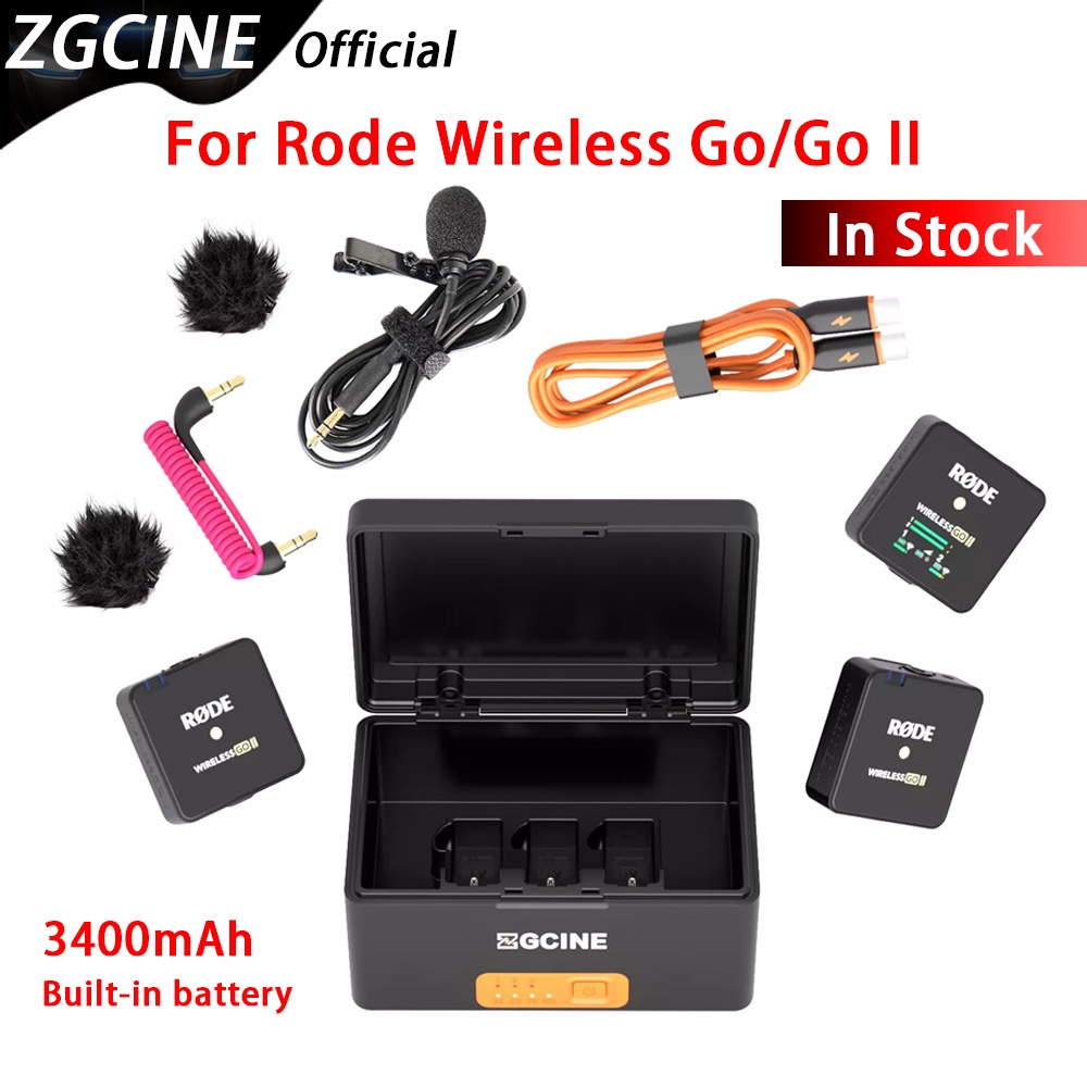 Zgcine ZG-R30 Pro เคสชาร์จแบตเตอรี่ในตัว 3400mAh สําหรับ Rode Wireless GO 2 I II Single Rode me
