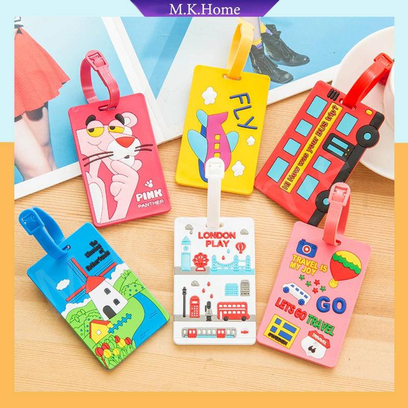 ✨ส่งไวจากไทย✨ป้ายห้อย สําหรับติดกระเป๋าเดินทาง PVC travel luggage tag