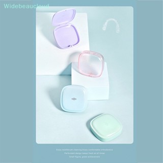 Widebeaucloud 1X กล่องเก็บฟันปลอม จัดฟัน ทําความสะอาดฟันที่มองไม่เห็น