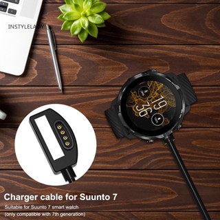 Instylelady แท่นชาร์จสมาร์ทวอทช์ แบบแม่เหล็ก 5V 1A USB ชาร์จเร็ว แบบเปลี่ยน สําหรับ Suunto 7