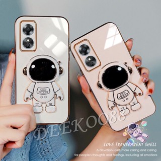 ใหม่ เคสป้องกันโทรศัพท์มือถือ TPU แบบนิ่ม ลายนักบินอวกาศ มีป็อบอัพ สําหรับ OPPO A58 A78 4G A58 2023