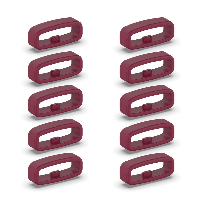 Goodxyz 10pcs นาฬิกาเข็มขัด Fastener แหวนห่วง 18 มม.20 มม.22 มม.สายรัดข้อมือ Keeper เปลี่ยน Smartwatch สายคล้อง Retainer Holde