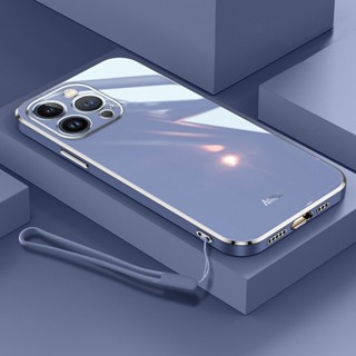 Andyh ใหม่ เคสโทรศัพท์มือถือ ซิลิโคน ขอบตรง พร้อมสายคล้อง สําหรับ Samsung J7 2017 J730 J7Pro J5 2017 J530 J5Pro J3 2017 J330 J3Pro M14 M42 A42 M31