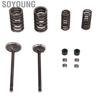 Soyoung Intake Exhaust Engine Valves Kit  Forged Stable Cylinder Valve Rebuild Kit Strong Sealing  for Motorcycle