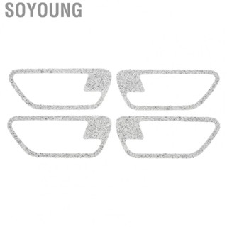 Soyoung Inner Door Barrel Covers  Easy To Install Long Service Life Rhinestones Inside Door Bowl Covers  for Car