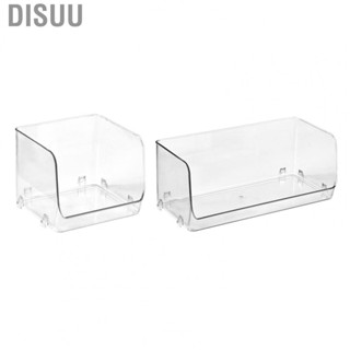 Disuu Cosmetic Display Case  Stackable Large  Plastic Open Design Tabletop Storage Box  for Dorm