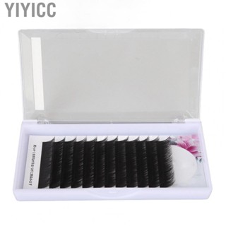 Yiyicc Extension False Eyelash  Soft and Comfortable 12mm  Chemical Fiber Yarn Dense and Thickened and Lengthened Curl  for Stage