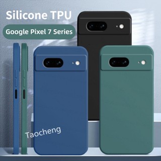 เคสโทรศัพท์ ซิลิโคนนิ่ม TPU กันกระแทก สีพื้น แฟชั่น สําหรับ Google Pixel 7 6 A Pro 7A 6A 7Pro 6Pro Google Pixel7A 5G 2023