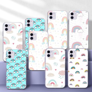 เคสโทรศัพท์มือถือแบบนิ่ม TPU ใส ลายสายรุ้ง 209A สําหรับ Samsung A21S A22 A22S A30S A32 A40S M30 A42 A5 A50 A50S