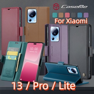 ใหม่ เคสโทรศัพท์มือถือหนัง ฝาพับ พร้อมช่องใส่บัตร 6 สี สําหรับ Xiaomi 13 Pro 13Lite 13Pro