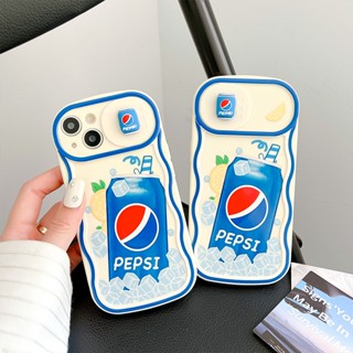 เคสโทรศัพท์มือถือ แบบนิ่ม ลาย Pepsi Cola ป้องกันเลนส์กล้อง สําหรับ iPhone 14 Pro Max 14 Plus 11 12 13 Pro Max 12Pro Max