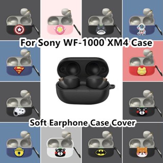 【จัดส่งรวดเร็ว】เคสหูฟัง แบบนิ่ม ลายการ์ตูน สําหรับ Sony WF-1000 XM4 WF-1000 XM4