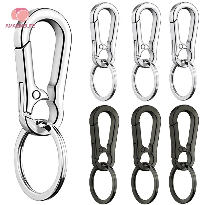 Keychains 10 บาท พวงกุญแจ โลหะผสมสังกะสี ป้องกันการกัดกร่อน ที่ทนทาน / พวงกุญแจโลหะ แฟชั่น เรียบง่าย ป้องกันสนิม / พวงกุญแจป้องกันการสูญหาย สําหรับทุกเพศ กลางแจ้ง Hobbies & Collections