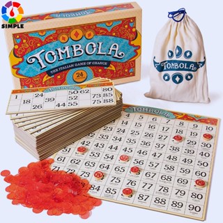 Tombola Bingo Board Game | The Italian Game of Chance for Family, Friends and Large Parties Up to 24 Players!