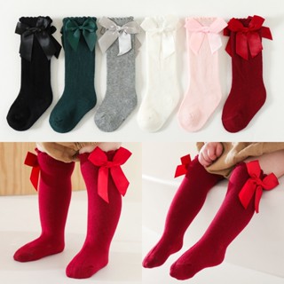 Baby Big Bow Dress Socks Girl Long Sleeve Princess Socks (2.9)