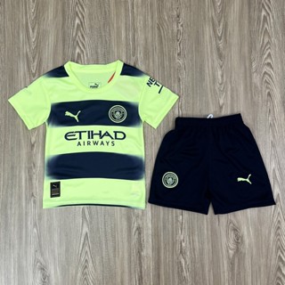 ชุดกีฬาเด็ก Mancity (แมนซิตี้) ปี22/23 ได้ทั้งชุด (เสื้อ+กางเกง)เกรดAAA ประกันสินค้าทุกตัว