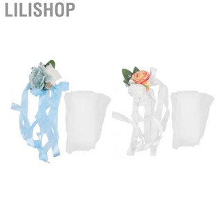 Lilishop Chair Back Flower Exquisite Stylish Wedding Chair Flower Decorations for Party