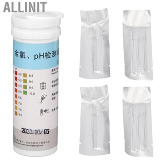 Allinit 50PCS Fish Tank Water PH Value/Residual Chlorine Test Strips Paper For