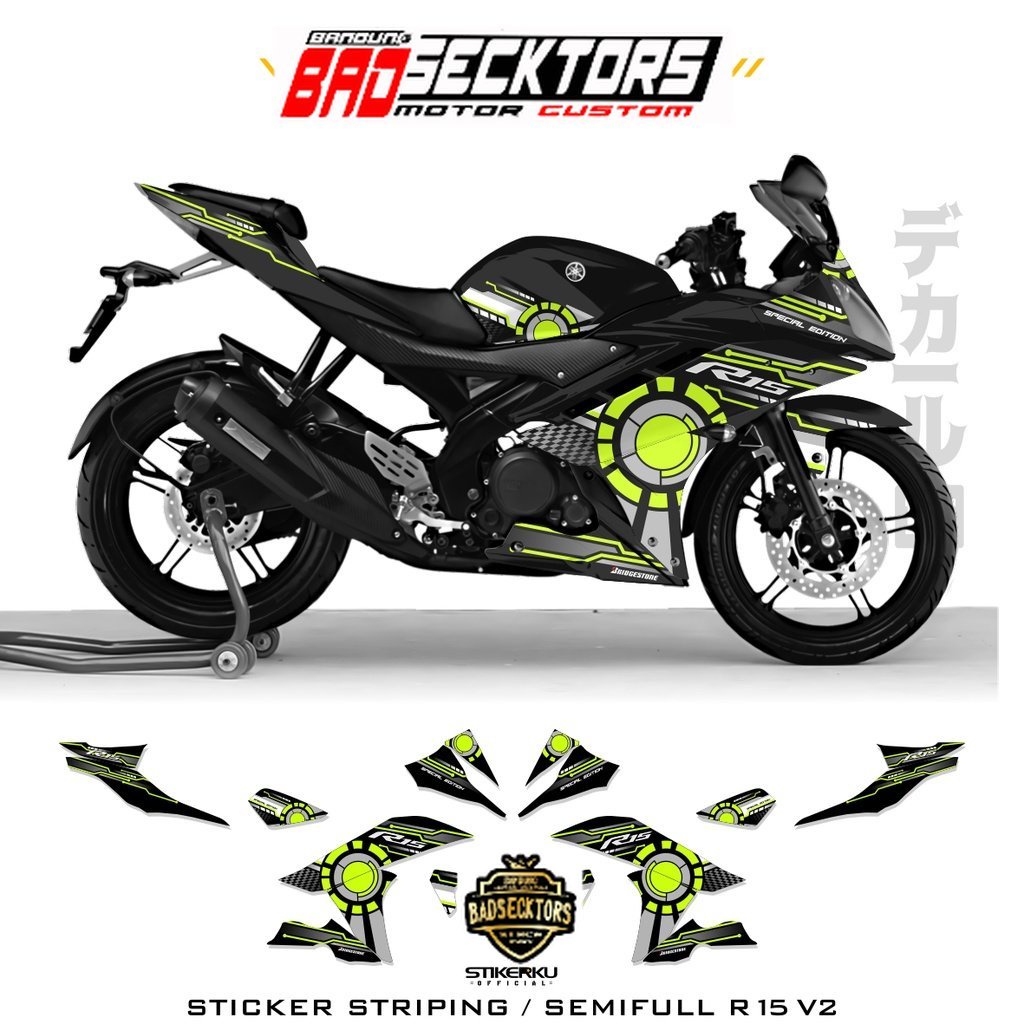 STRIPING R15 V2 SEMIFULL / R15 V2 MOTIF 3 SIMPLE GRAPHICS / SEMIFULL R15 V2 / STOCK DECALS R15 V2 / 